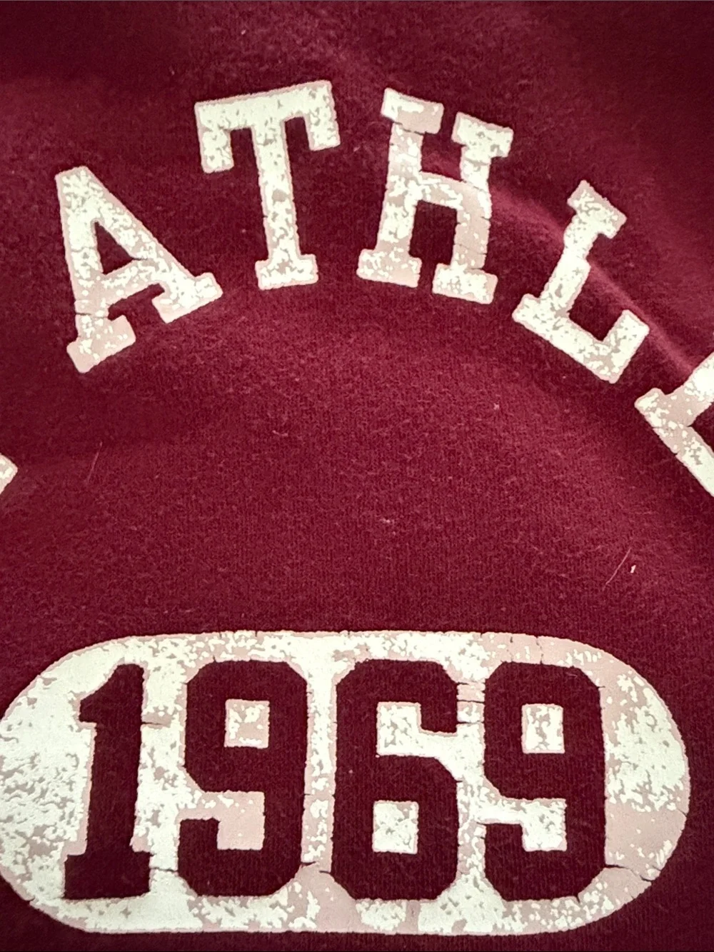 Kids GAP Maroon Hooded Sweatshirt with White '1969' Logo